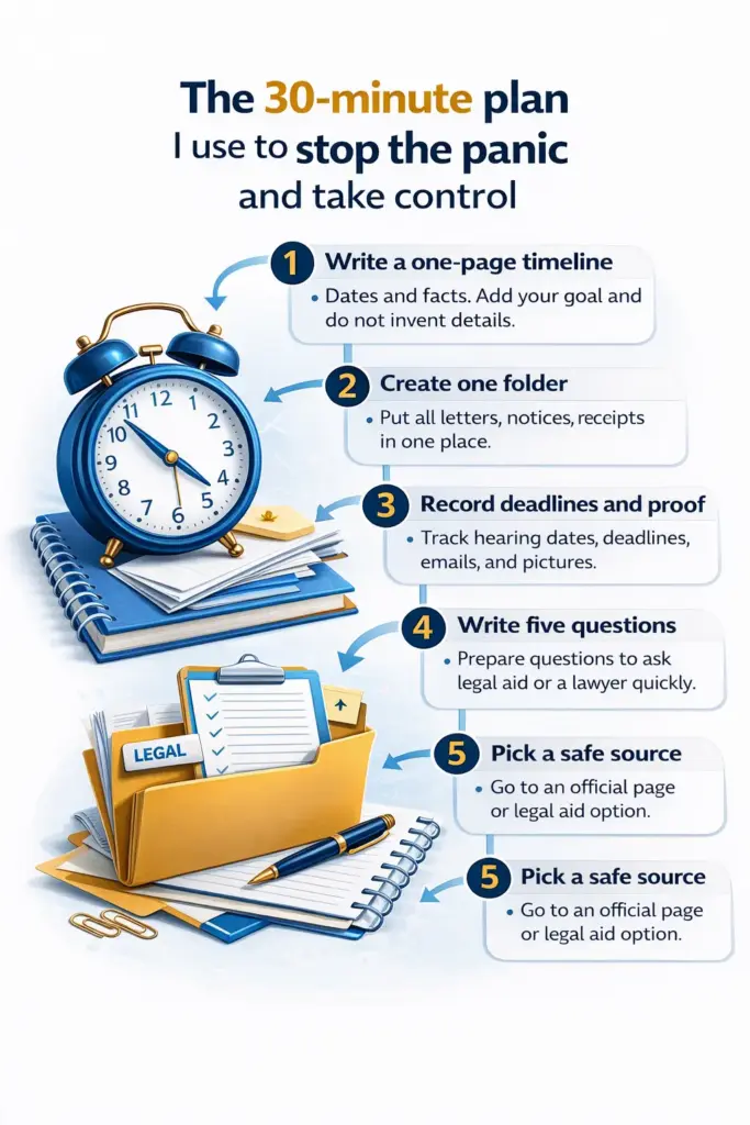 30-minute plan I use to stop the panic and take control